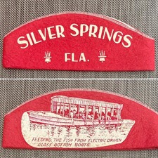 Vintage 1940s Silver Springs Florida Souvenir Felt Cap picture