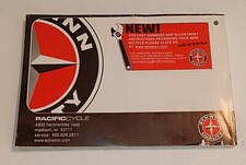 SCHWINN  BICYCLES OWNERS MANUAL 2007 PACIFIC CYCLE BIKE SERVICING MANUAL picture
