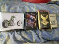 Four Different Items Harley Davidson Cigarette..Eagle Lighter...Born Free... picture