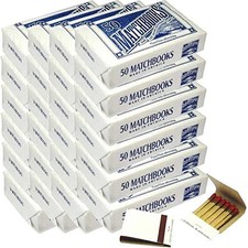 D.D. Bean & Sons 1200 Matchbooks, White, for Wedding Birthday Wholesale, Made in picture