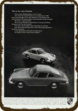 1966 PORSCHE 911 & 912 Sports Car Vintage-Look DECORATIVE REPLICA METAL SIGN picture
