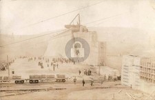 1912 Brown Station Dam Ashokan Reservoir Oneonta NY Catskill Aqueduct RPPC COPY picture