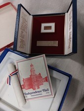 Authentic Wood Chip From Original Beam Independence Hall Philadelphia Serial # picture