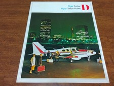 Piper Aztec D Turbo & Aztec D 1968 Brochure Salesman Dealership Information picture