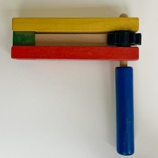 Traditional Wooden Purim Grogger Noisemaker Gragger Toy Rattle Multi-Color picture