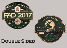Mega Sweden FAD 2017 Uppsala Trackable Geocaching Challenge Coin J#30 picture