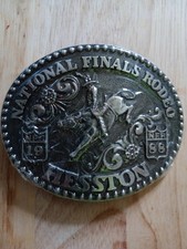 SEALED NEVER USED 1988 HESSTON National Finals Rodeo ~Cowboy ~ Belt Buckle picture