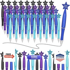 Dispowreath 36 Pcs Space Astronaut Ballpoint Pens 1 mm Black Ink picture