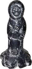 Vintage Inuit Eskimo Soapstone Carving Hunter With a Seal picture
