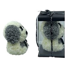 Cute Aesthetic Room Decor Grey White Teddy Rose - Dog 25cm picture