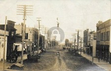 Street Scene in Hillsboro ND North Dakota August 1909 RPPC Photo Postcard COPY picture