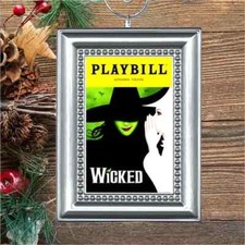 Wicked Broadway Musical Playbill Christmas Tree Ornament picture