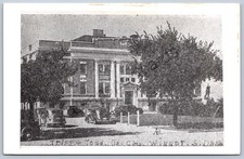 K43/ South Dakota Postcard RPPC c50s Winner County Court House 100 picture