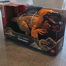 Jurassic World Rebirth Wild Roar UTAHRAPTOR BRAND NEW Dinosaur Figure picture