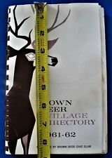Vintage 1961-62 Brown Deer Wisconsin Village Directory picture