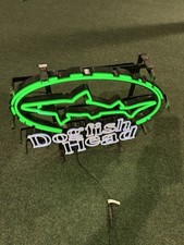 Dogfish Head Beer LED Neon Style Light Up Sign Green Shark Bar Man Cave picture