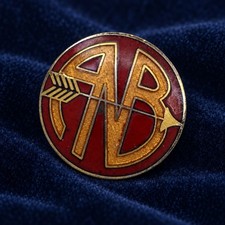 Rare Alaska Native Brotherhood ANB Enamel Vtg Lapel Pin Civil Rights History picture