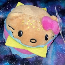 2025 FIESTA YUM YUM YUM BURGER SANRIO HELLO KITTY 8” CHEESEBURGER PLUSH picture