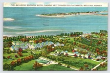 Airplane Aerial View, Lake Bomoseen Green Mountains Vermont, Postcard c1947 P5 picture
