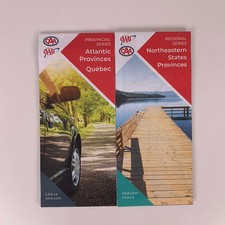 AAA/CAA Atlantic Provinces Quebec & NE States Provinces Road Map 2021 NEW picture