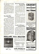 1938 Calvert The Aristocrat Bulk Vendors Buckley Cent A Pack Robbins 2 in 1 AD picture