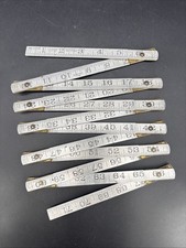 Vtg Lufkin Rule Co No. 1206 Aluminum Folding Zig Zag Ruler 72” USA picture