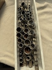 Large Mixed Socket Tool Lot Snap On Proto Craftsman USA Sockets Drill Bits picture