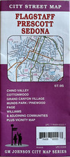 FLAGSTAFF/PRESCOTT/SEDONA/GRAND CANYON Arizona  STREET ROAD MAP   AAA/GMJ  2023 picture