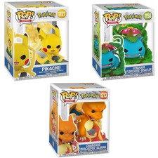 Funko POP Pokemon Bundle Charizard #1213, Venusaur #1158 , & Pikachu #1172 picture
