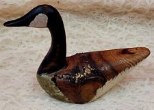 Canadian Setting Goose Handcrafted Carved Wood Chris Boone 2013 picture
