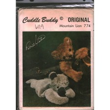 Vintage 1976 Cuddle Buddy Original Mountain Lion 774 Sewing Pattern Pat Sofetine picture