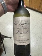 1921 Chateau Lafleur Pomerol EMPTY Wine Bottle Vintage Bordeaux France Display picture