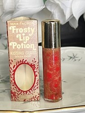 Rare  VINTAGE Max Factor Frosty Lip Potion Kissing Gloss Cocoa Frost Scented NEW picture