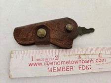 Vintage Leather Souvenir Holster Key Holder Buckhorn Saloon  picture