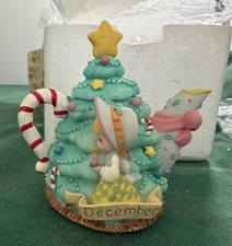 NIB Enesco Precious Moments 1999 December Mini Teapot -Avon picture