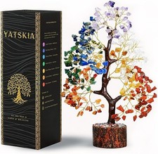 YATSKIA 7 Chakra Tree of Life - Crystals and Healing Stones picture