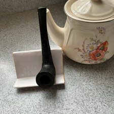 VTG Amalfi  404 Black hammered Zulu/Woodstock shape made in Italy estate Pipe picture