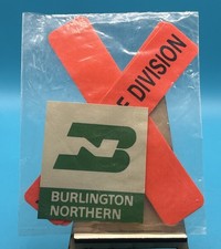 NOS Burlington Northern BN Yellowstone Division Railroad 3M Decals Stickers picture
