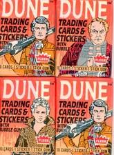 4 PACK LOT 1984 FLEER DUNE TRADING CARDS 10 CARDS + 1 STICKER PER PACK picture