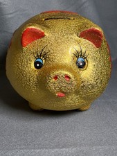 Chinese Happiness New Year Lucky Fortune Pig Piggy Money Bank 6.5