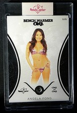 2024 Bench Warmer One Angela Fong BLACK FOIL PARALLEL 1/1 1 OF 1 picture