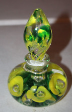 Vintage Joe St Clair Glass Empty Perfume Bottle Paperweight picture