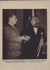 W.C. HANDY - AUTOGRAPHED INSCRIBED PHOTOGRAPH 06/20/1947 picture