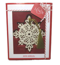 Lenox Snow Fantasies Snowflake Ornament 2019 Annual  picture