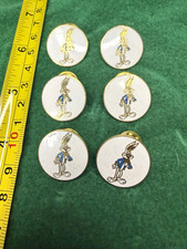 Warner Bros Bugs Bunny Enamel Lapel Pin Lot of 6 Looney Tunes picture