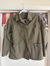 VTG East German Workers Militia Kampfgruppen Field Jacket/Shirt Women’s Lg/XL picture