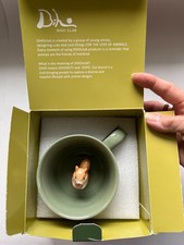 Diho Club Squirrel Ceramic Cup With 3D Animal Inside 12oz. Light Green With Box picture