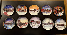 10 Budweiser Collectors Holiday Christmas Plates picture