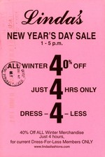 Linda's New Year's Day Sale 2000 - Milbank, SD Postcard picture