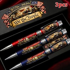 3 pc America 250th Anniversary Pen 1776–2026 Patriotic Gift Boxed Liberty Unity picture